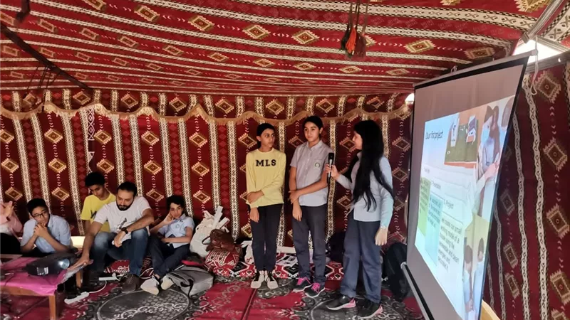 بيئة بلا حدود و الطيور الحوامة مع طلاب المدارس فى وادي دجلة
