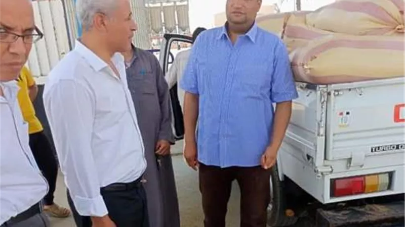متابعة ميدانية للزراعات والصوامع بمركز ببا