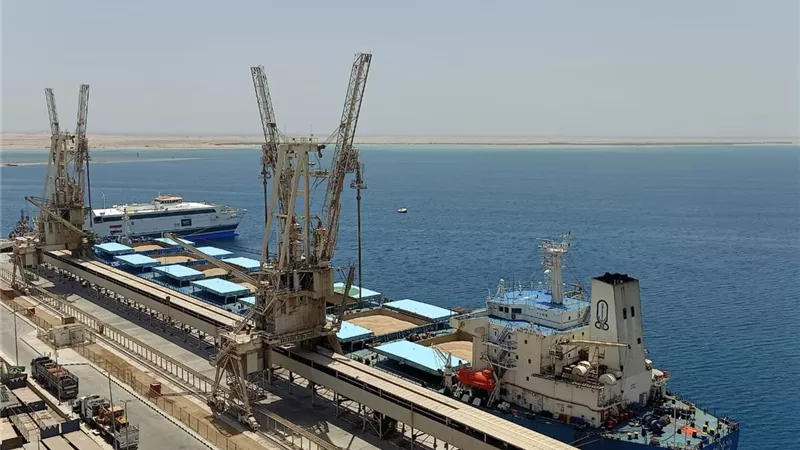 استقبال 63000 طن قمح فرنسي بميناء سفاجا