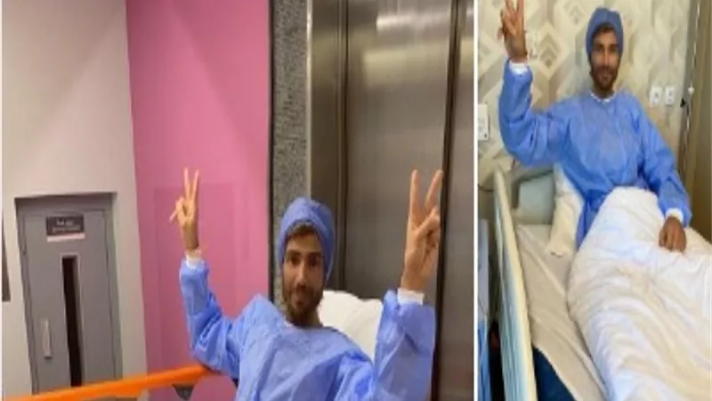 شادي شامل قبل خضوعه لعملية جراحية: 
