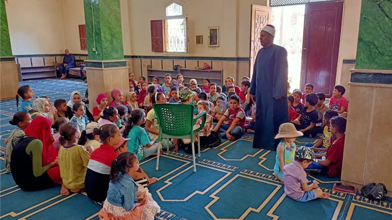 إقبال كبير على النشاط الصيفي في أوقاف شبين القناطر