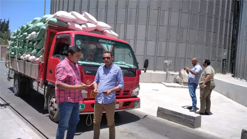 ضبط ١٤ طن قمح قبل تهريبهم خارج الإسكندرية..صور