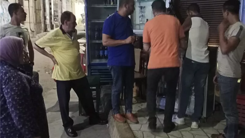 غلق٩ منشآت والتحفظ علي ٤٢ إشغال غرب الأسكندرية