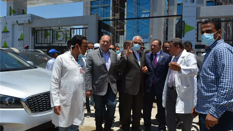 محافظ الجيزة يتابع التجهيزات النهائية لمستشفي الصدر بالعياط