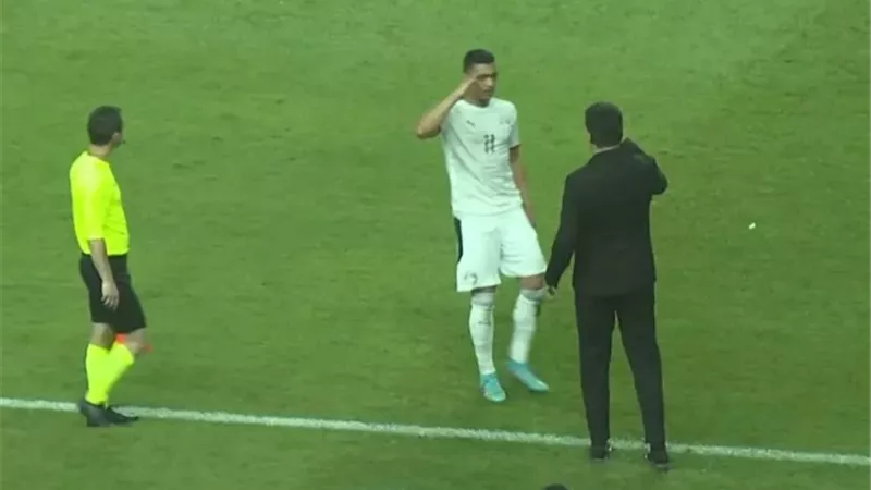شاهد.. مصطفى محمد يدعم إيهاب جلال بعد هدفه في شباك كوريا الجنوبية