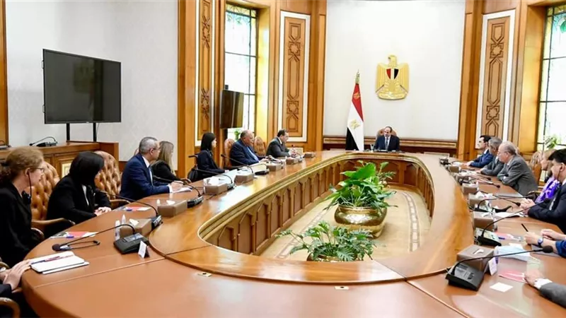 الرئيس السيسي يستقبل وزراء دول منتدى غاز شرق المتوسط