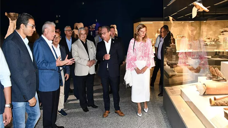 رئيس مجلس النواب ورئيس الاتحاد البرلماني الدولي في زيارة لمتحف شرم الشيخ