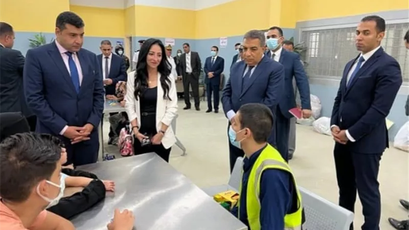 وفد المجلس القومي لحقوق الإنسان فى زيارة لمركز إصلاح وتأهيل 