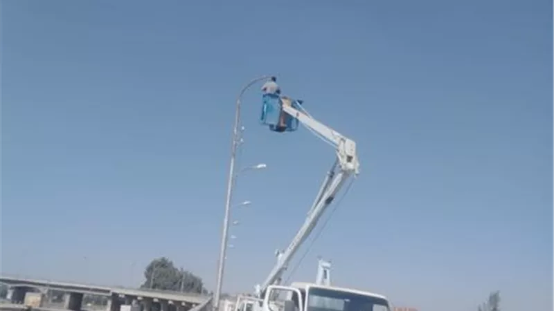 تكثيف أعمال النظافة و الإنارة بالتل الكبير في الإسماعيلية..صور
