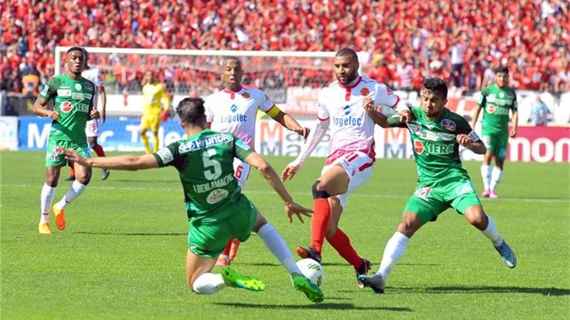 الرجاء يفوز على الوداد بقمة الدورى المغربى ويشعل صراع الصدارة