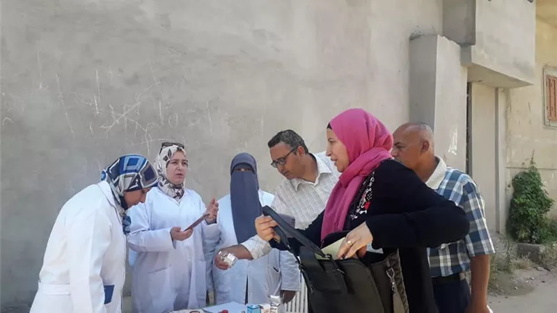 قافلة سكانية متكاملة بعزب المنتزة ثان