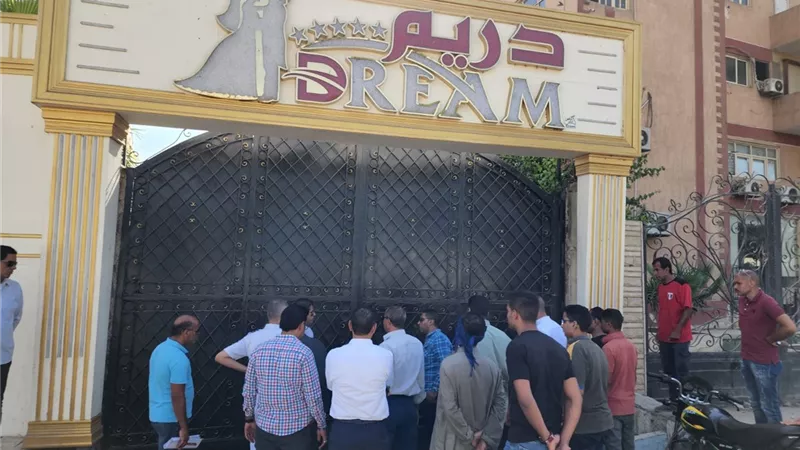 محافظة الجيزة: غلق وتشميع ٩ قاعات أفراح مخالفة بطريق المريوطية