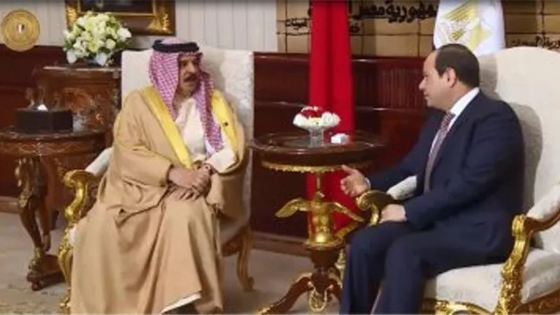 تفاصيل لقاء الرئيس السيسى وملك البحرين بمدينة شرم الشيخ