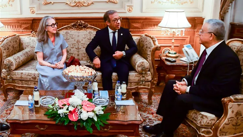 المستشار الدكتور حنفي جبالي يستقبل رئيس الاتحاد البرلماني الدولي
