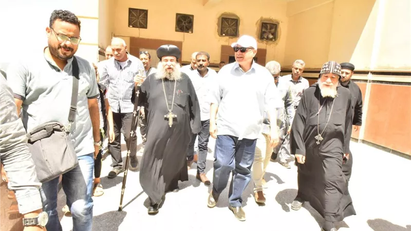 محافظ أسيوط يتفقد أعمال تطوير مسار محطات رحلة العائلة المقدسة ويروز دير السيدة العذراء بدرنكة