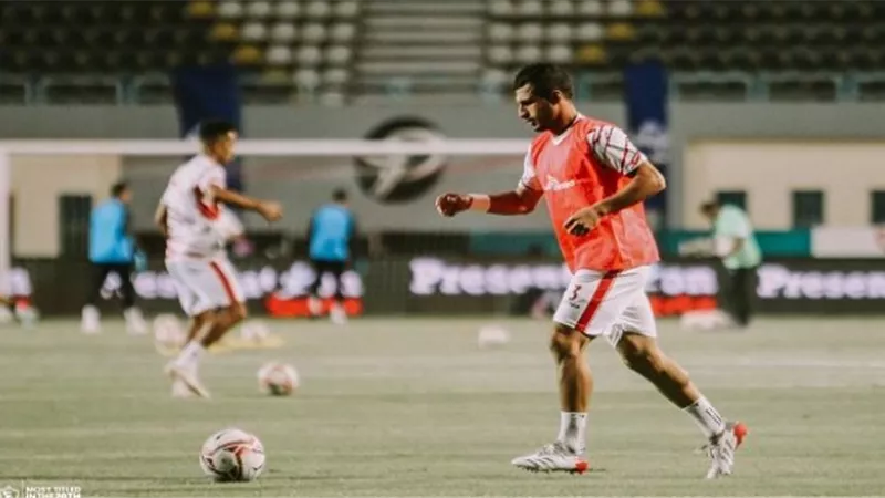 مران الزمالك.. تأهيل طارق حامد فى 