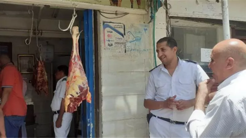 حملات بيئية لضبط المخالفات والمرور على محلات الجزارة فى الأقصر