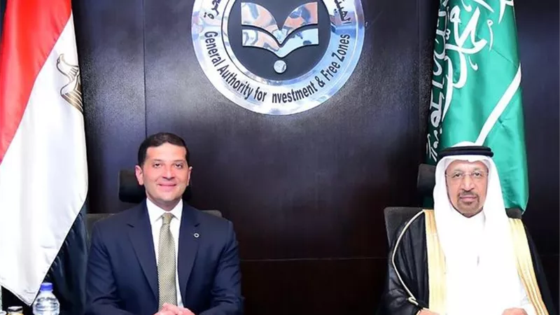 عبد الوهاب يبحث مع الفالح جهود جذب الاستثمارات السعودية إلى مصر