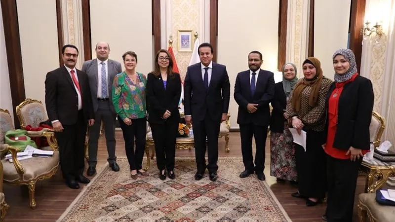 عبد الغفار يستقبل المدير التنفيذي لمكتب الأمم المتحدة المعني بالمخدرات والجريمة