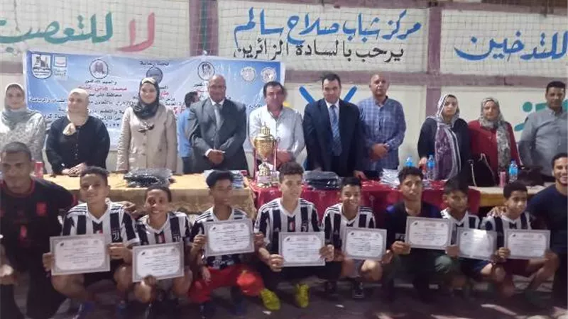 مركز شباب أبوخلاد بطل النسخة الأولى من دورى 