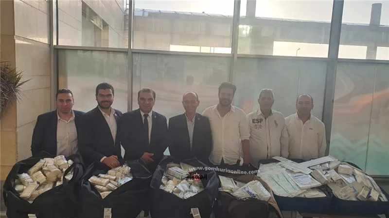 احباط تهريب مستلزمات طبية وخيوط جراحية بمطار برج العرب