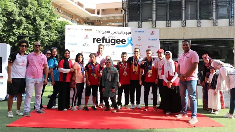 مشاركة فعالة للأولمبياد الخاص المصري في اليوم العالمي للاجئ