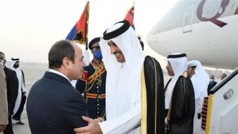 أمير قطر يهنئ الرئيس السيسي بقرب الاحتفال بذكرى ثورة 30 يونيو