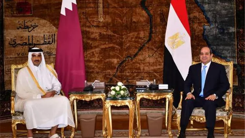 السيسى: زيارة أمير قطر تجسد ما تشهده العلاقات بين البلدين من تقدم فى ظل النوايا الصادقة المتبادلة