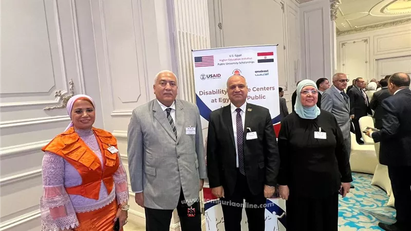 جامعة السادات توقع مذكرة تفاهم مع هيئة امديست الأمريكية لإنشاء مركز رعاية وتأهيل ذوي الهمم