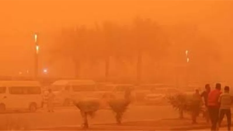 إيقاف مؤقت للرحلات الجوية في مطار بغداد الدولي بسبب العواصف الترابية
