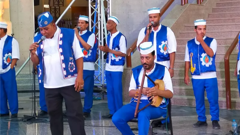 تألق فرقة ثقافة السويس للآلات الشعبية فى اليوم الثانى لمهرجان الموسيقى والغناء