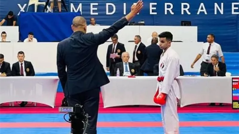 أحمد لطفي يحصد برونزية جديدة فى دورة ألعاب البحر المتوسط