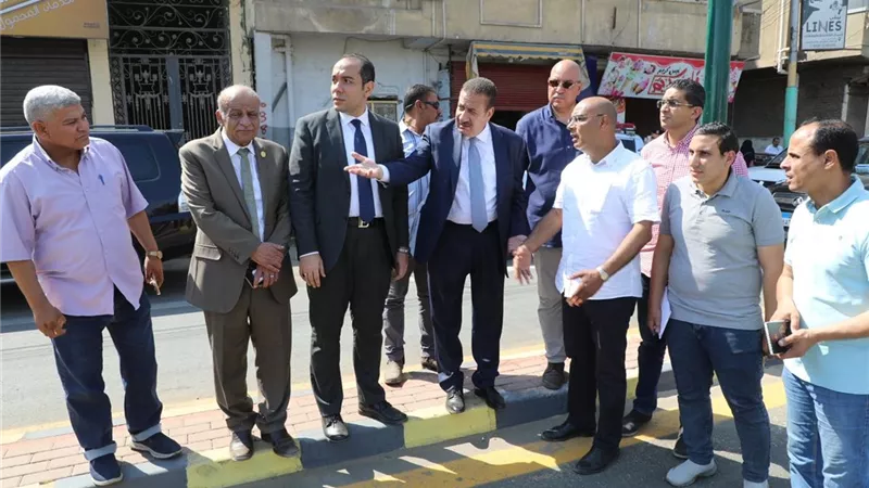 محافظ المنوفية يفتتح كورنيش بركة السبع بعد تطويره ويتفقد أعمال الرصف بقويسنا