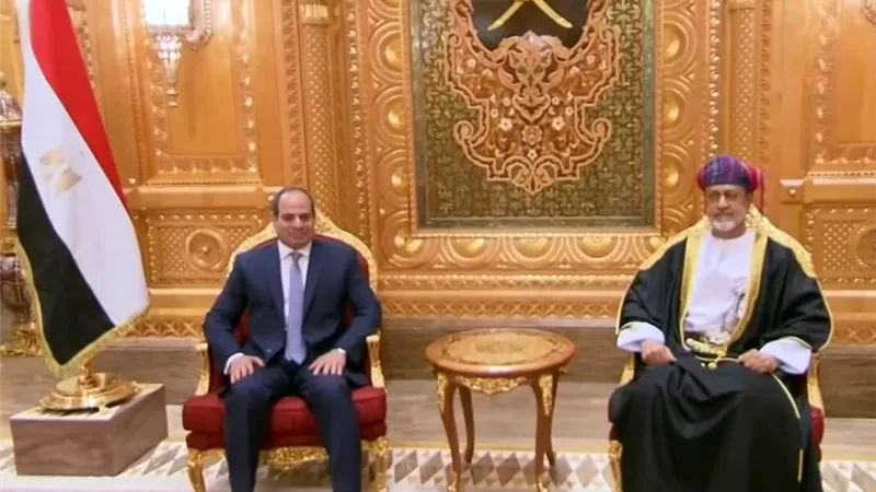 الرئيس السيسي يثمن مستوى التنسيق القائم ووحدة الرؤى بين مصر وسلطنة عمان