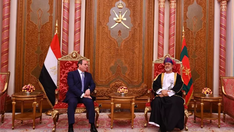 سلطان عمان يثمن الدور المصري البارز في مواجهة التحديات الراهنة بالمنطقة