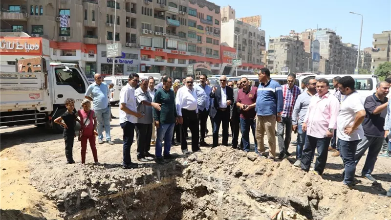 محافظ الجيزة يتابع ميدانيآ أعمال تطوير محاور المريوطية واللبيني بنطاق أحياء الهرم والطالبية