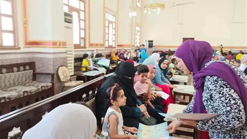 ندوات للتوعية المائية وورش عمل للاطفال بدار مناسبات مسجد الميناء بالغردقة