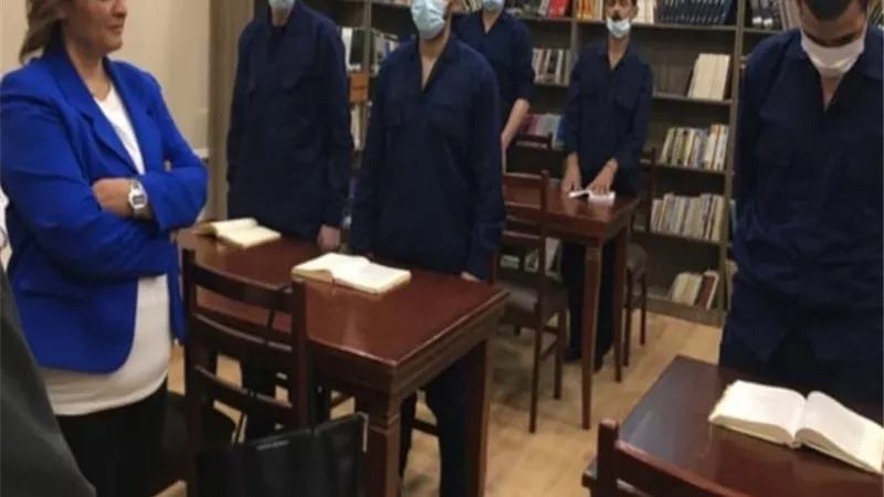 وفد المجلس القومى لحقوق الإنسان فى زيارة لمركز إصلاح وتأهيل 