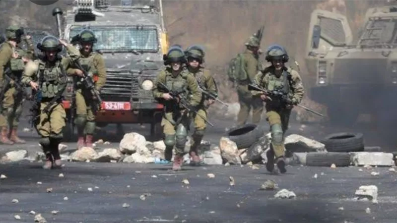 إصابة 22 فلسطينيا بينهم أطفال خلال مواجهات مع الجيش الإسرائيلى فى نابلس