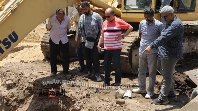 محافظ أسيوط يتابع أعمال إصلاح خط طرد محطة رفع المراغي بحي غرب