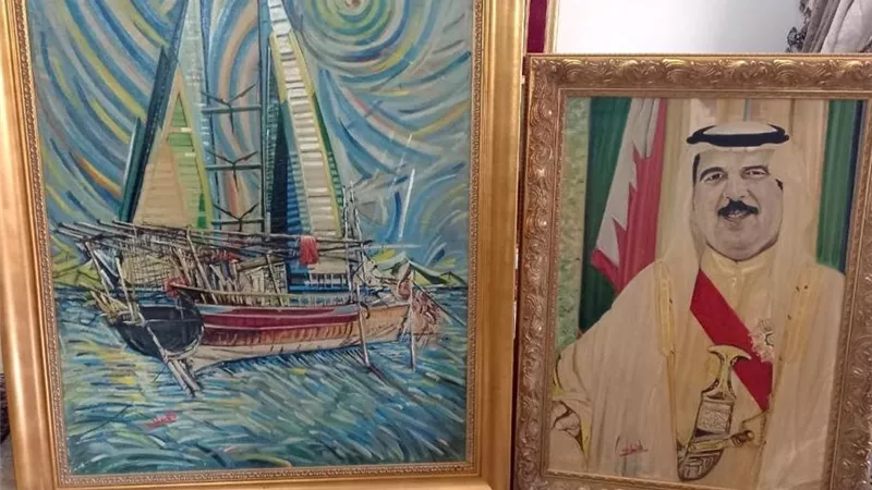 البحرين بين الماضي والحاضر بريشة فنان تشكيلي