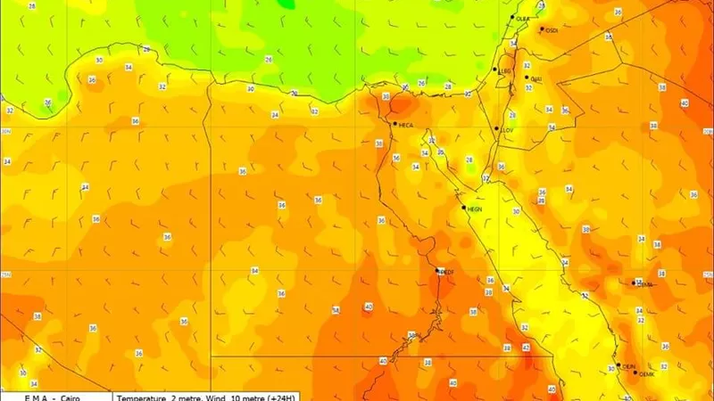 الارصاد : اجواء شديدة الحرارة على أغلب الأنحاء وتستمر حتى نهاية الأسبوع