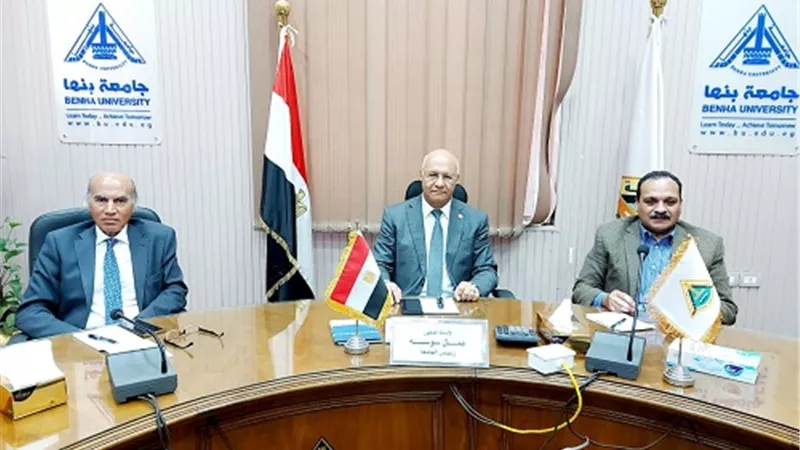 سوسه يناقش استعدادات استقبال الطلاب الجدد بجامعة بنها الأهلية بالعبور