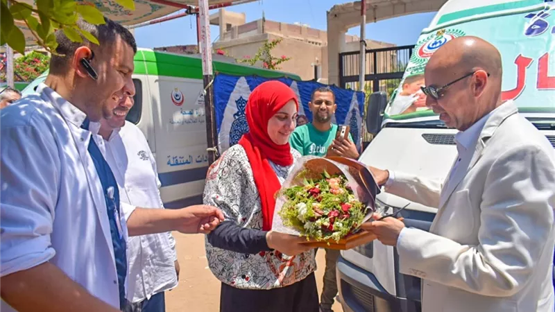 مدير صحة الشرقية يفتتح عيادات القوافل العلاجية بكفر موسي عمران..صور
