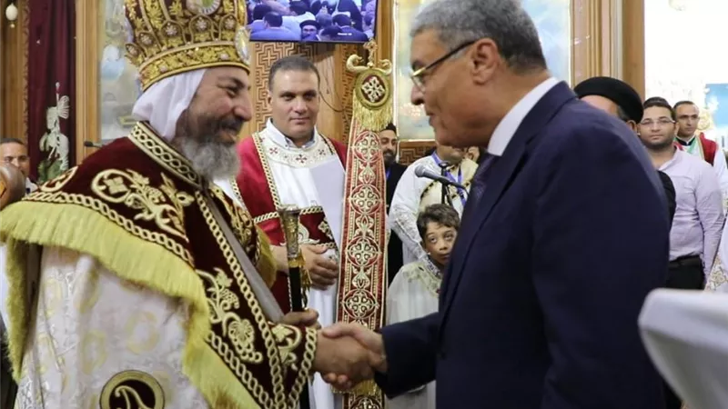 محافظ المنيا يشهد احتفالية تجليس مطران بنى مزار والبهمسا
