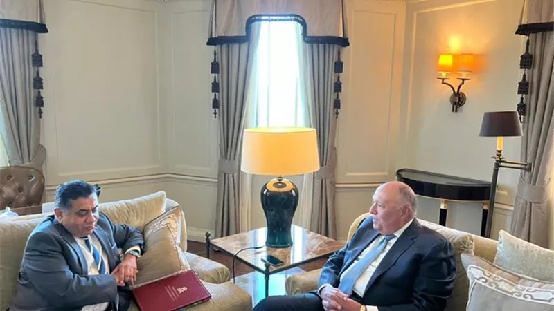 وزير الخارجية يلتقي وزير الدولة البريطاني لشئون شمال إفريقيا وجنوب ووسط آسيا والكومنولث والأمم المتحدة