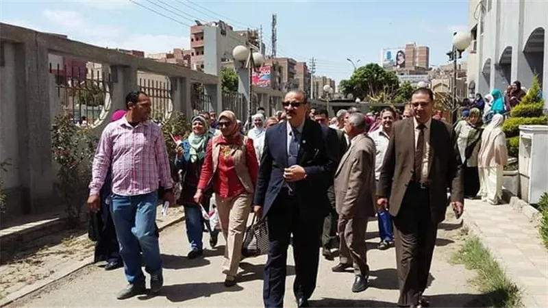 قيادات بني سويف يشاركون في الإستفتاء على التعديلات الدستوريه