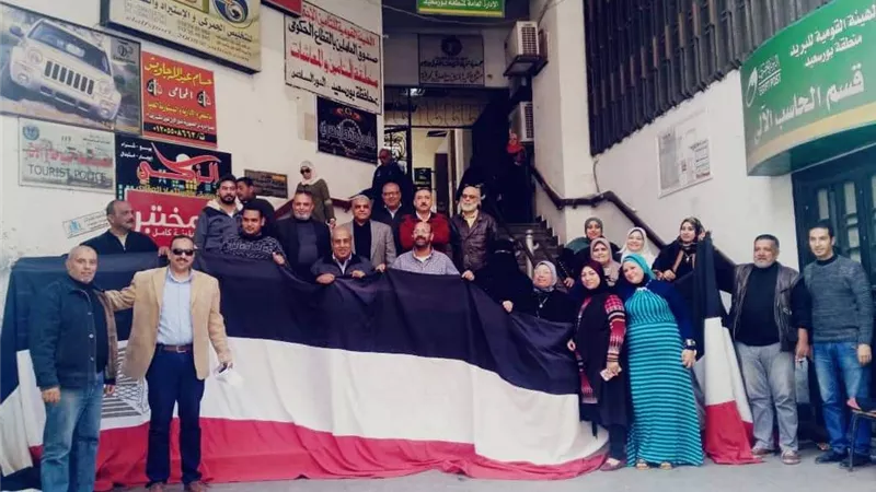 مشاركة العاملين ببريد بورسعيد بقوه على الإستفتاء للتعديلات الدستورية