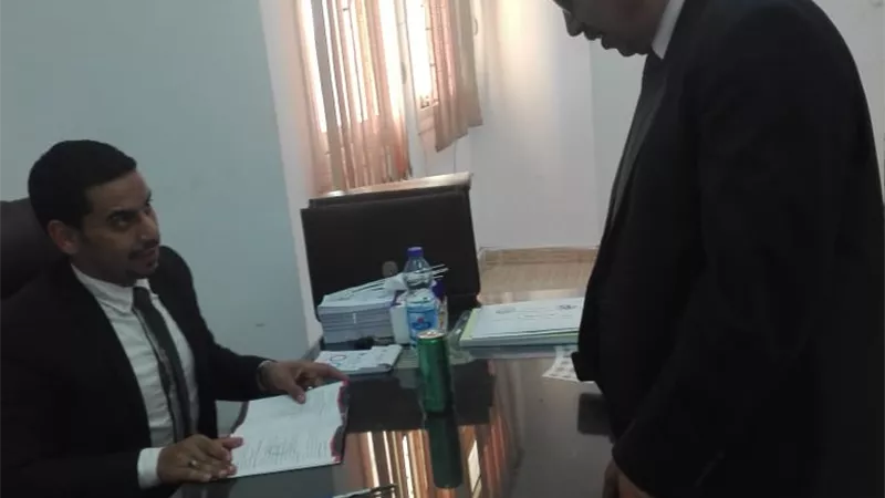 أبو السعد يتفقد لجان السادات .. والسيدات وكبار السن الأكثر إقبالآ