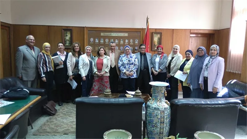 ألسن عين شمس تستقبل لجنة وحدة مشروعات تطوير التعليم العالي